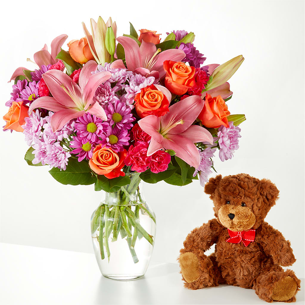 One and Only Bouquet and Bear Bundle – THE LADYBUG FLORAL & GIFTS, Berlin WI