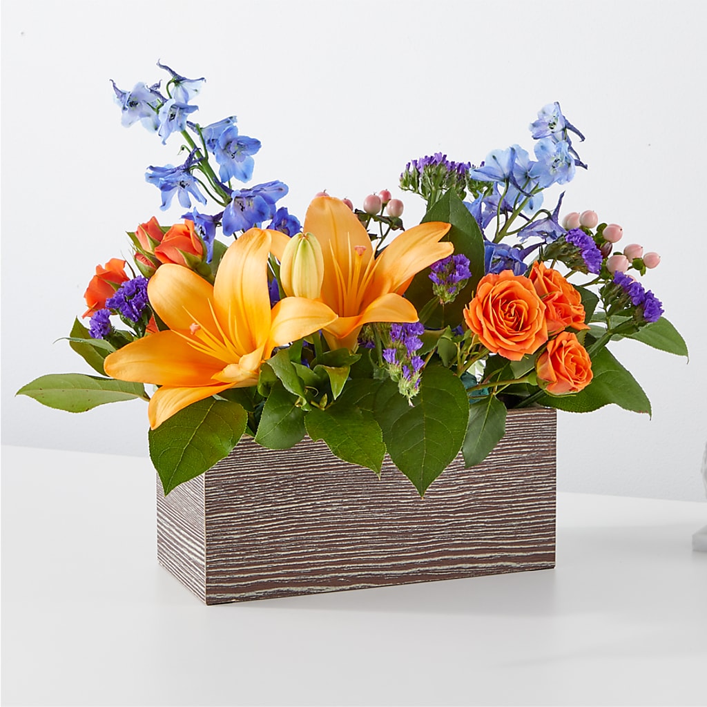 Radiant Citrus Box Bouquet – THE LADYBUG FLORAL & GIFTS, Berlin WI