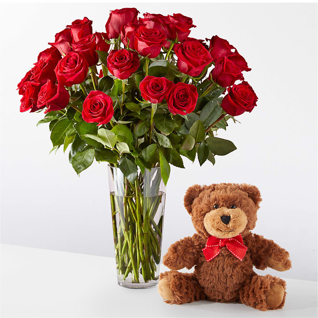 Romantic Long Stem Red Rose Bouquet Bundles – THE LADYBUG FLORAL & GIFTS, Berlin WI