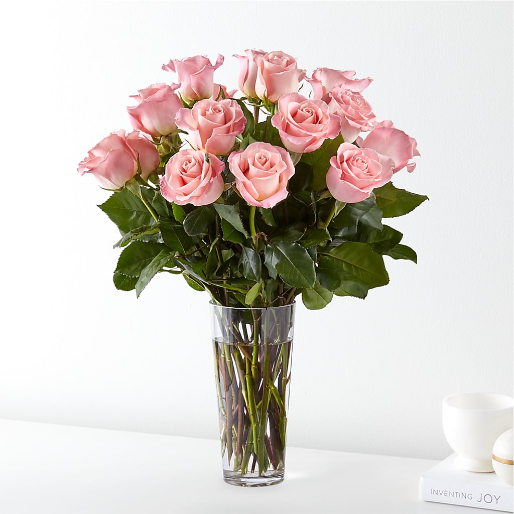 Long Stem Pink Rose Bouquet – THE LADYBUG FLORAL & GIFTS, Berlin WI
