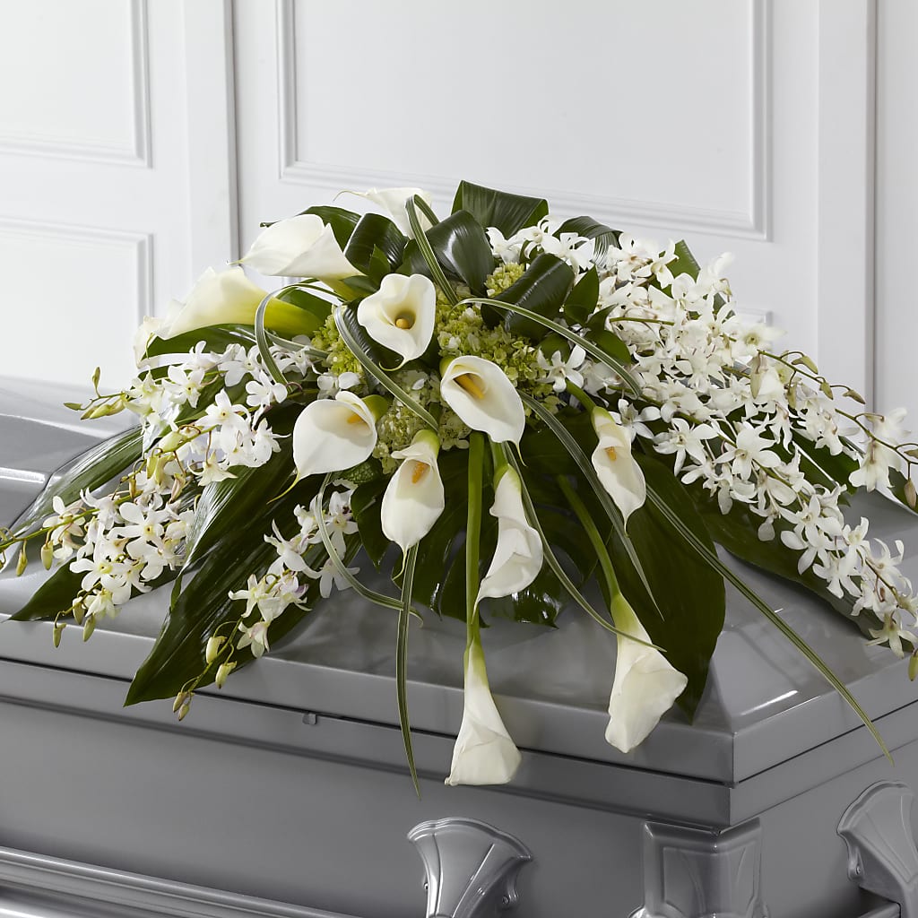 Angel Wings Casket Spray – THE LADYBUG FLORAL & GIFTS, Berlin WI