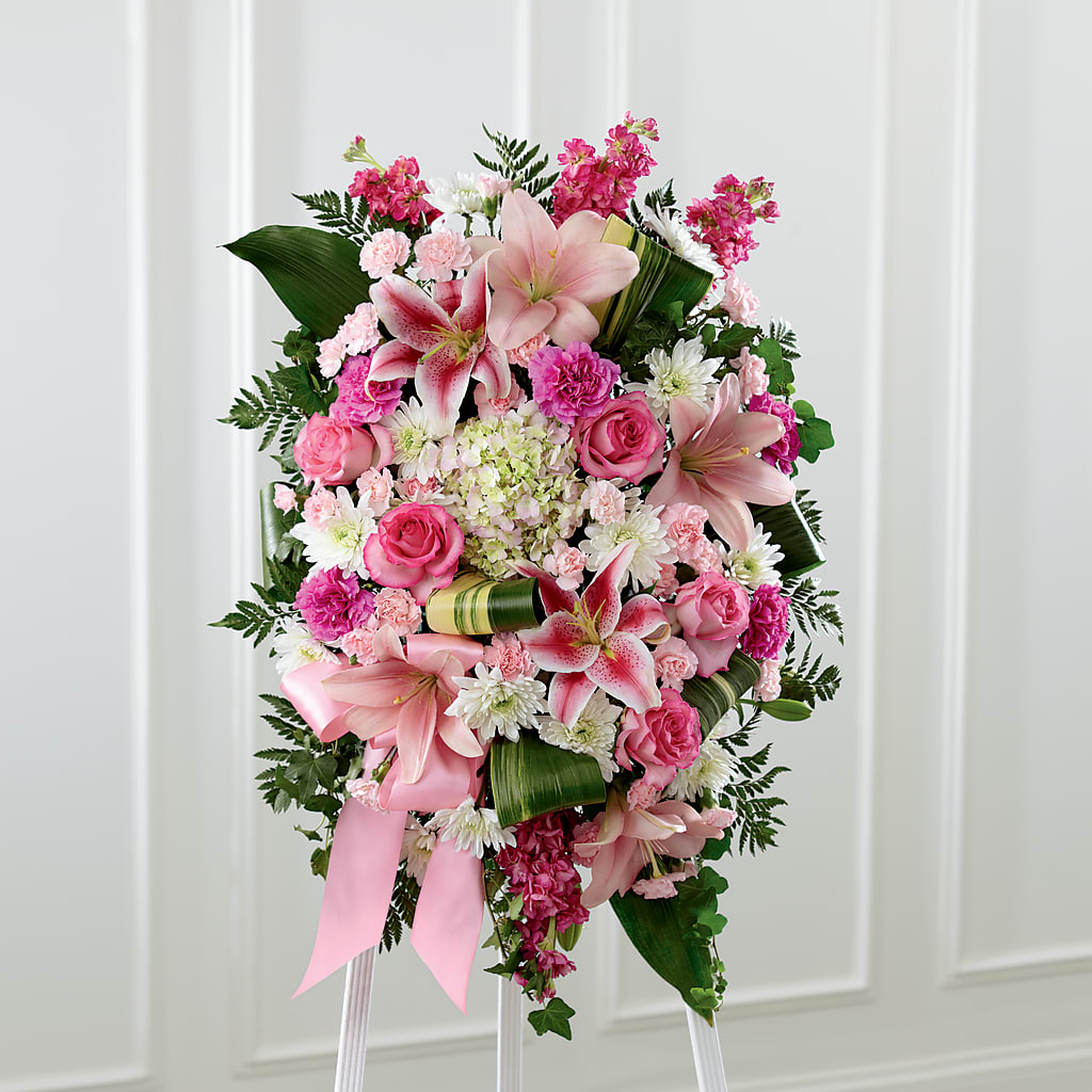 Comforting Standing Spray – THE LADYBUG FLORAL & GIFTS, Berlin WI