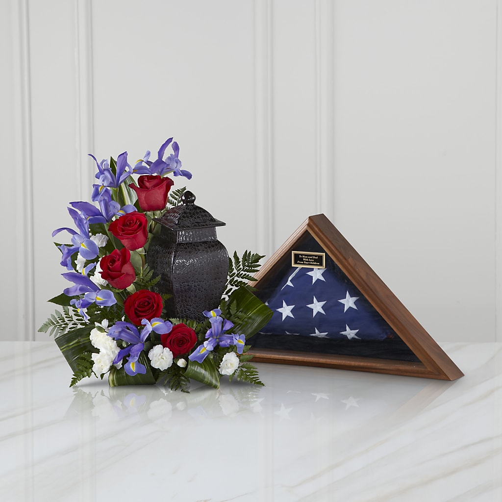 Patriotic Tribute Arrangement – THE LADYBUG FLORAL & GIFTS, Berlin WI