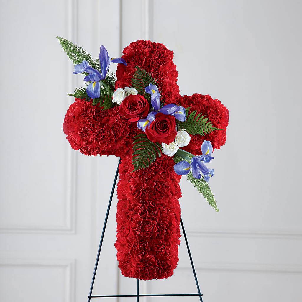Faithful Hero Floral Cross – THE LADYBUG FLORAL & GIFTS, Berlin WI