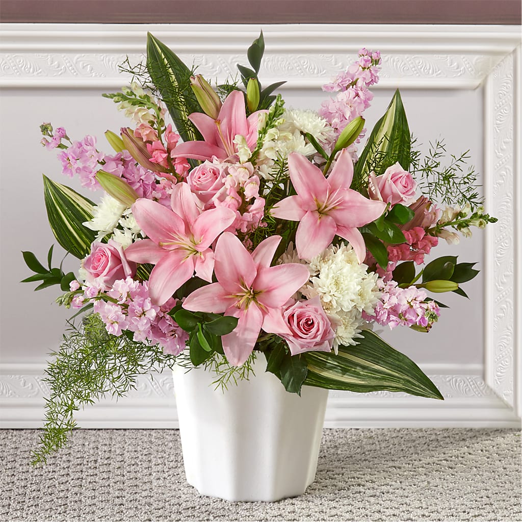 Simply Serene Floor Basket – THE LADYBUG FLORAL & GIFTS, Berlin WI