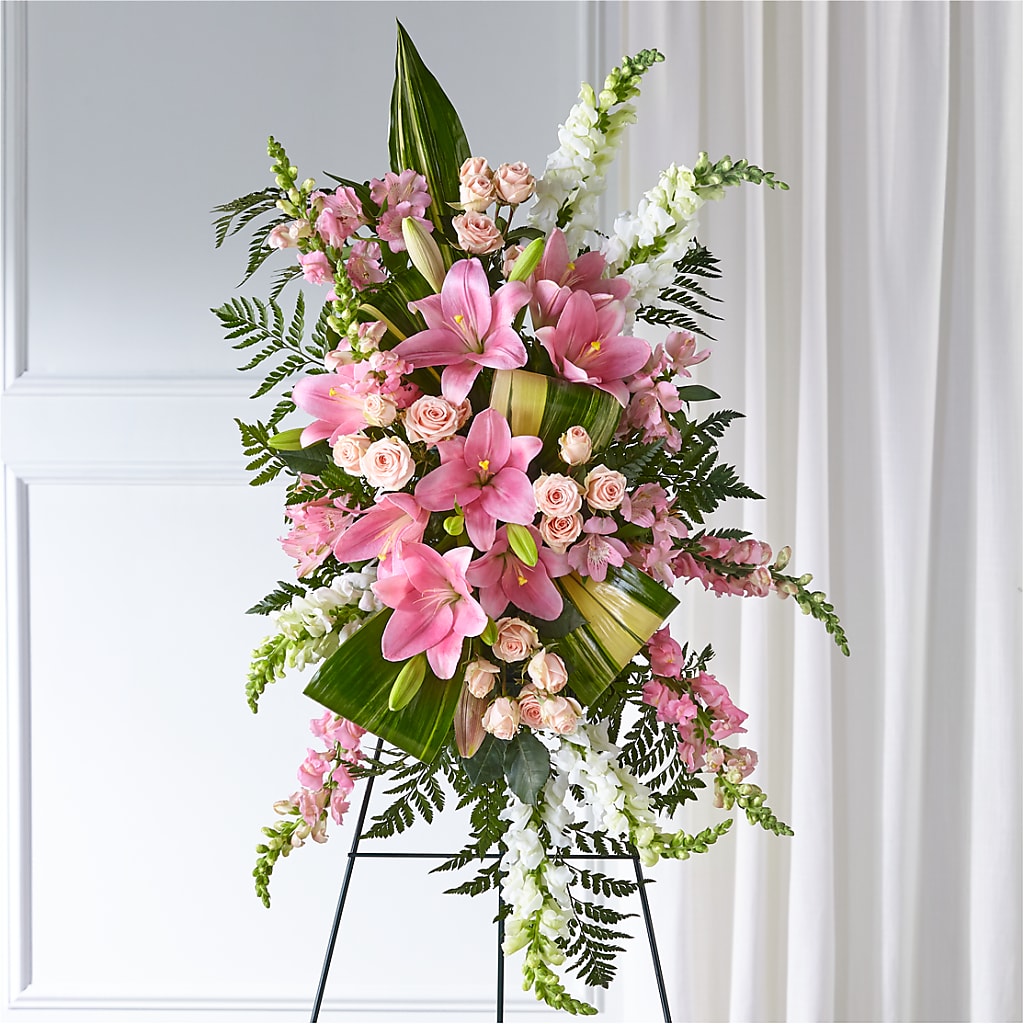 Elegant Embrace Standing Spray – THE LADYBUG FLORAL & GIFTS, Berlin WI