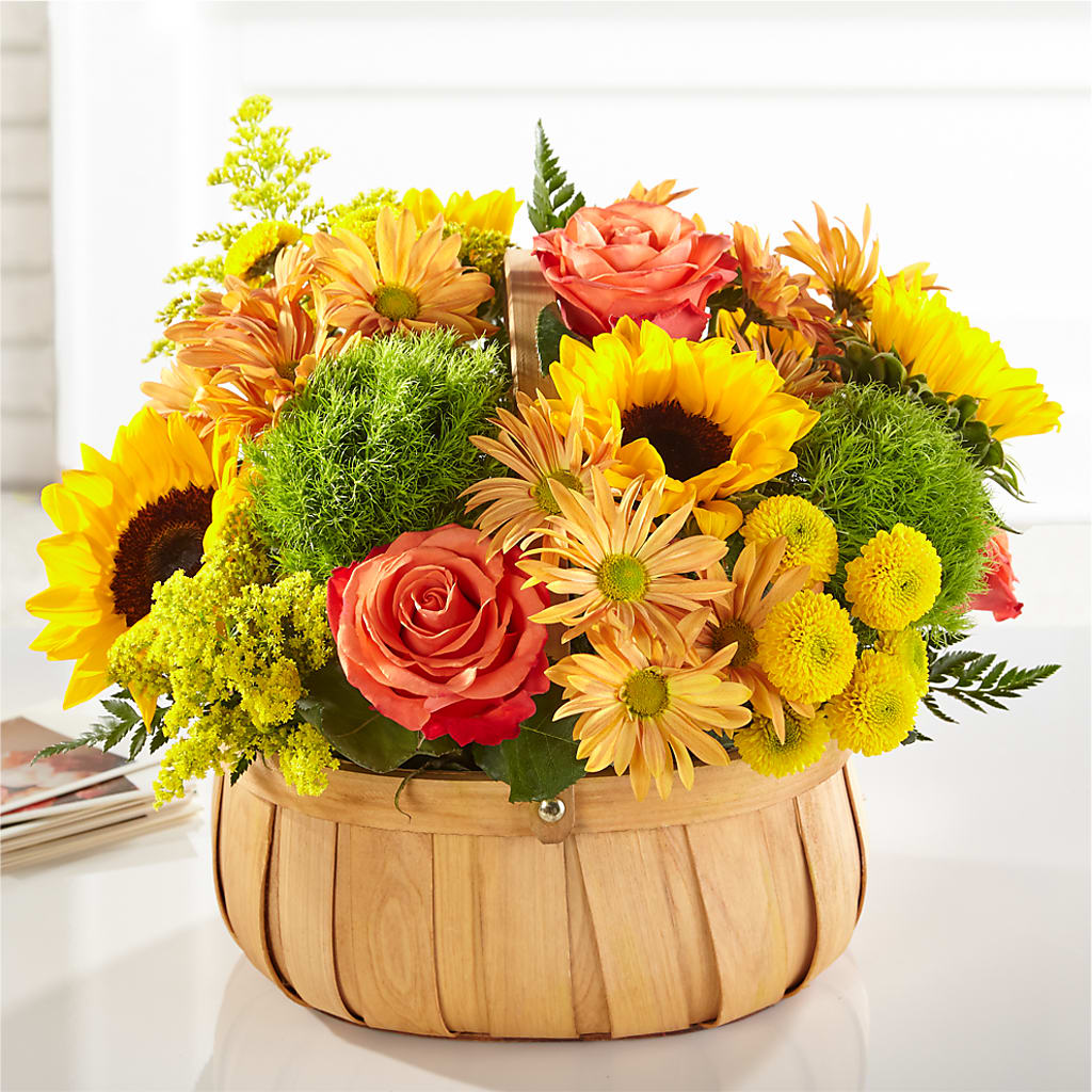 Harvest Sunflower Basket – THE LADYBUG FLORAL & GIFTS, Berlin WI
