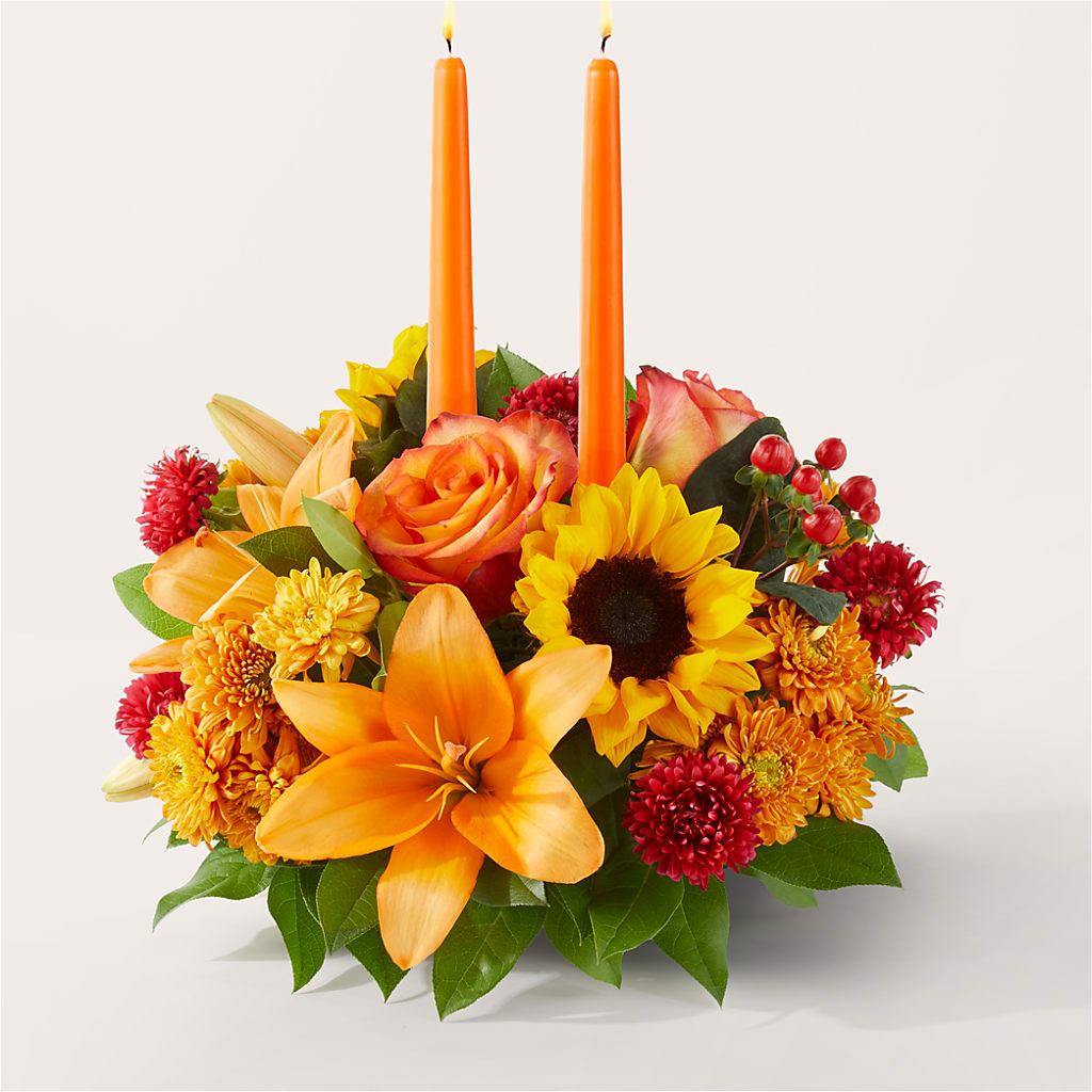 Grateful Centerpiece – THE LADYBUG FLORAL & GIFTS, Berlin WI