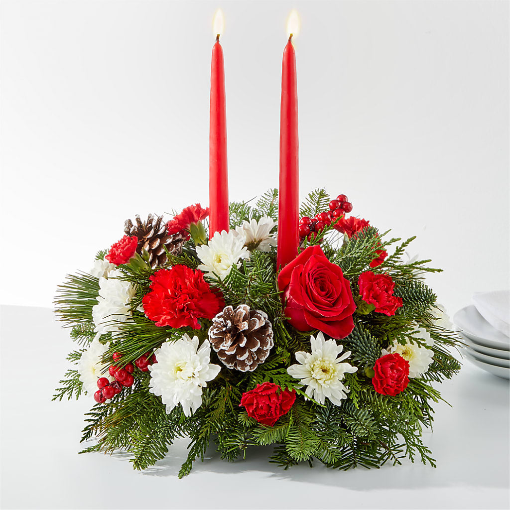 Holiday Soiree Centerpiece – THE LADYBUG FLORAL & GIFTS, Berlin WI