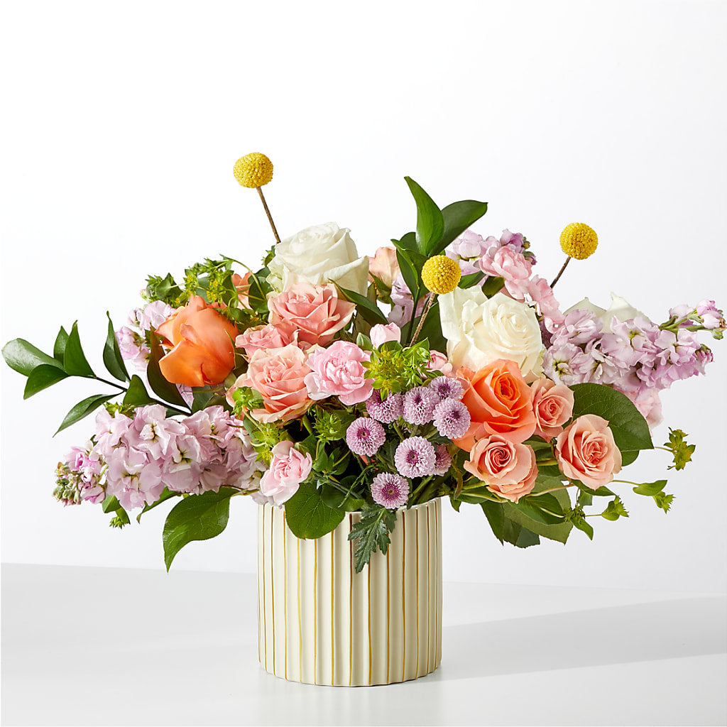 French Market Bouquet with Ivory Vase – THE LADYBUG FLORAL & GIFTS, Berlin WI