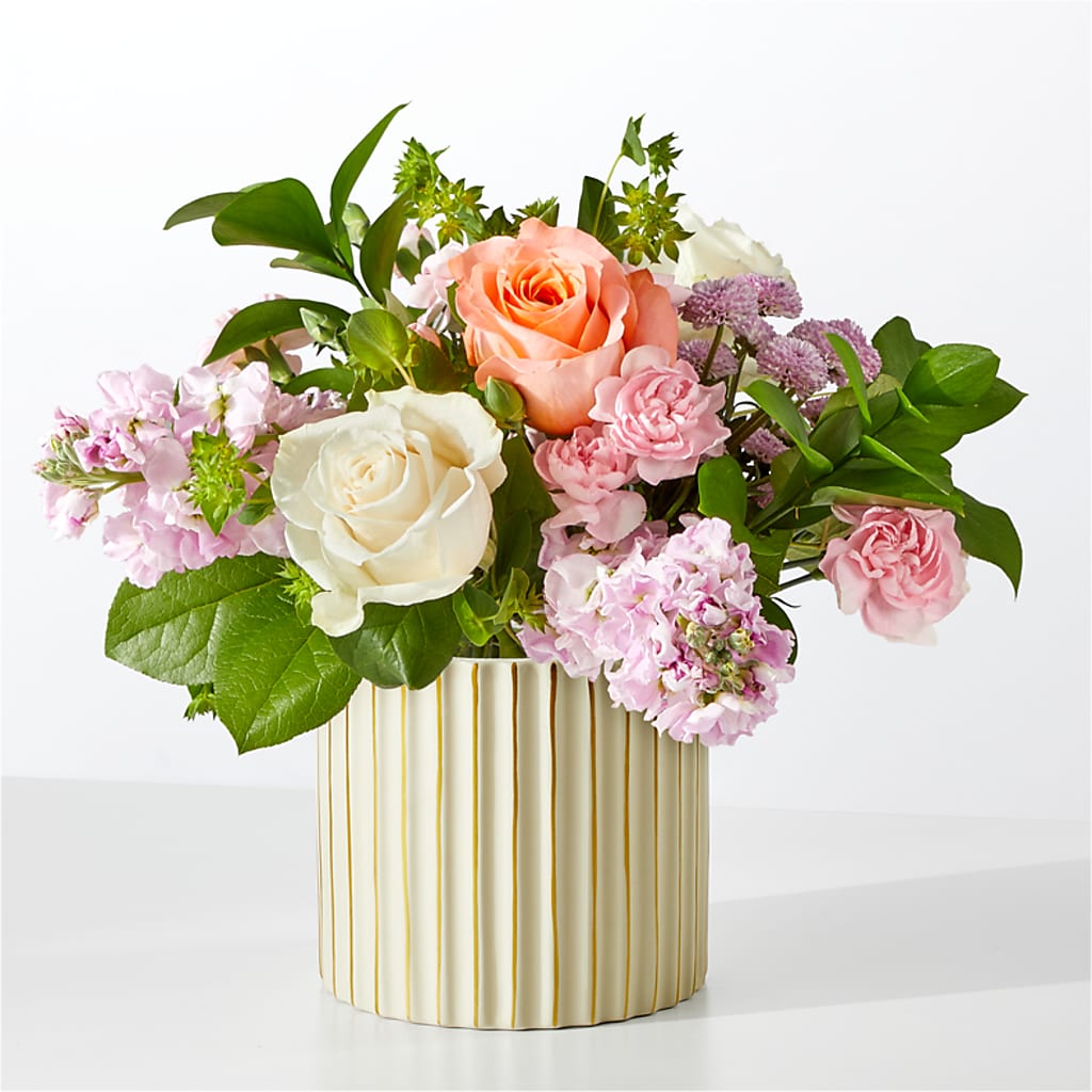 French Market Bouquet with Ivory Vase – THE LADYBUG FLORAL & GIFTS, Berlin WI