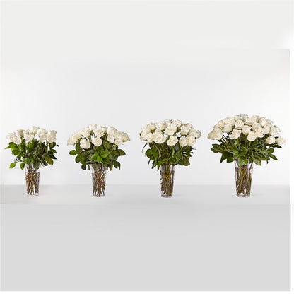 Long Stem White Rose Bouquet – THE LADYBUG FLORAL & GIFTS, Berlin WI