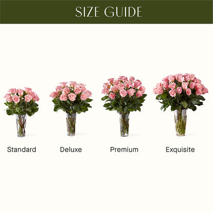 Long Stem Pink Rose Bouquet – THE LADYBUG FLORAL & GIFTS, Berlin WI