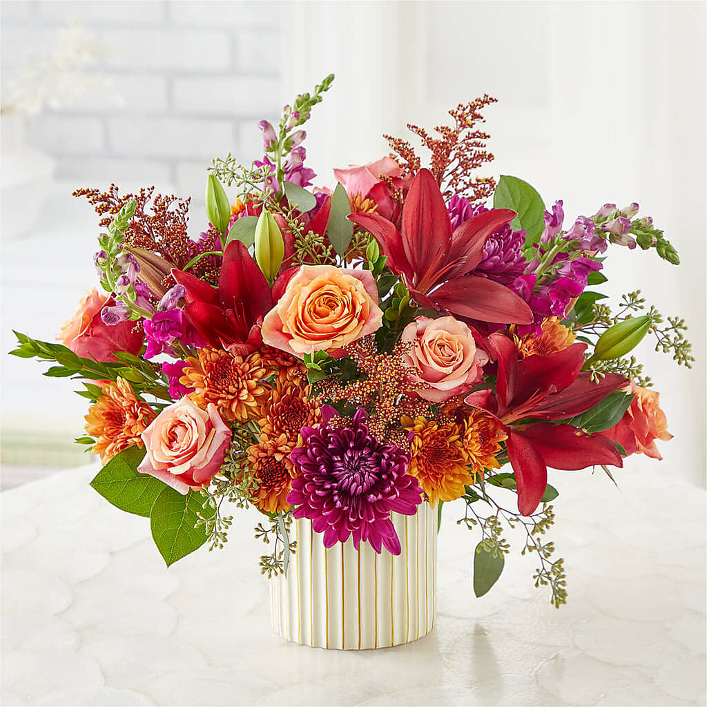 Burgundy Landscape Bouquet – THE LADYBUG FLORAL & GIFTS, Berlin WI