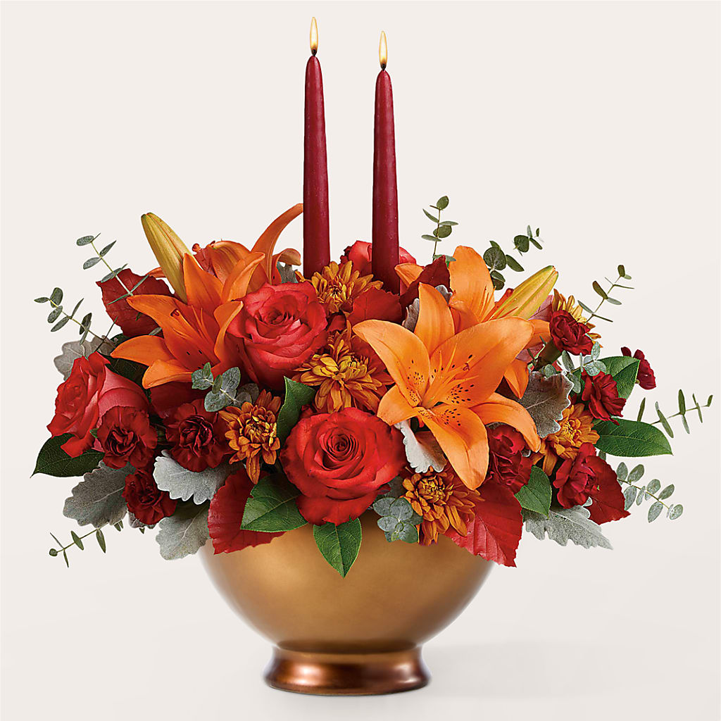 Fruits of Fall Centerpiece – THE LADYBUG FLORAL & GIFTS, Berlin WI