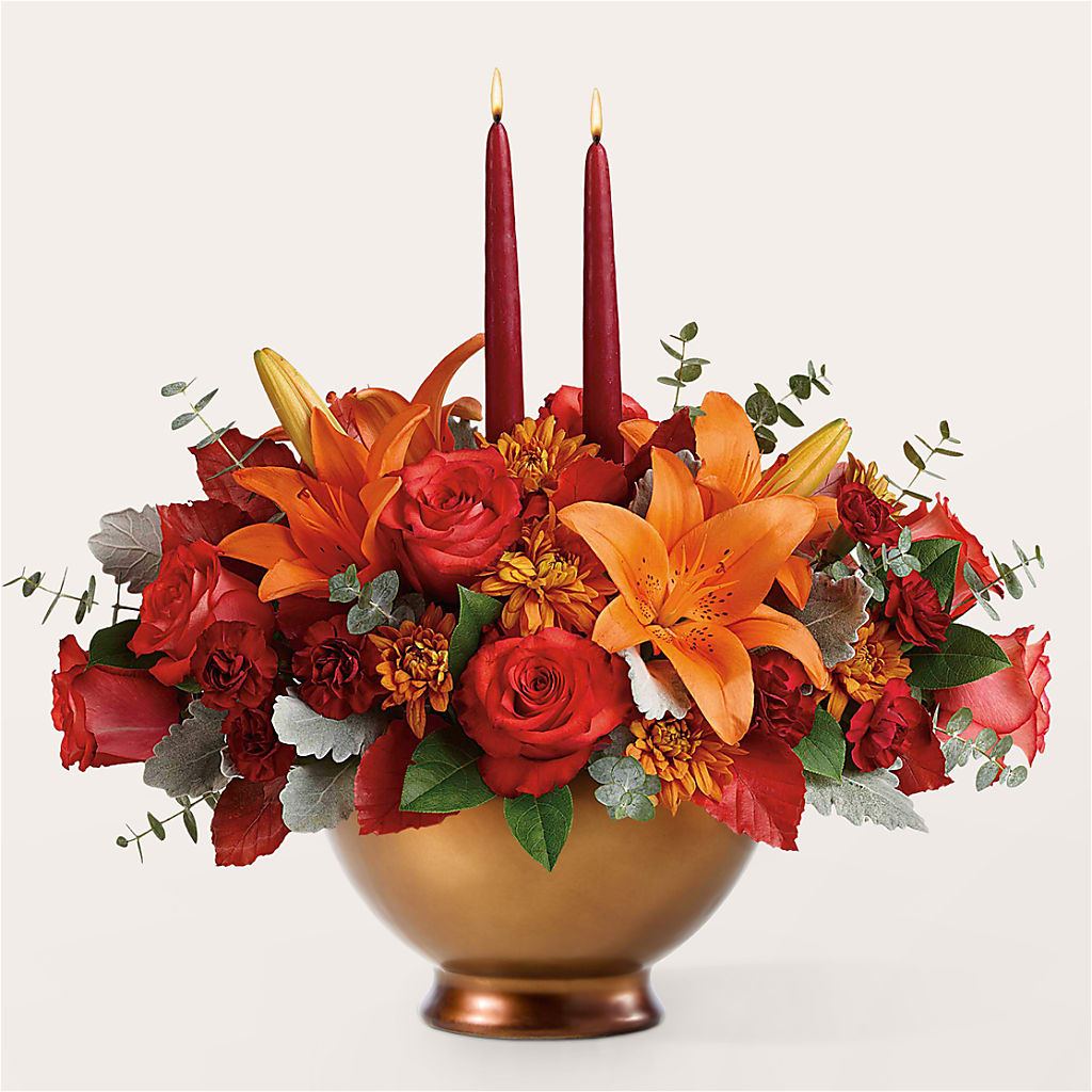 Fruits of Fall Centerpiece – THE LADYBUG FLORAL & GIFTS, Berlin WI