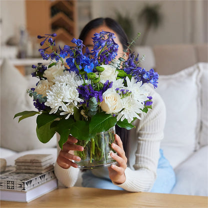 Cerulean Waves Bouquet – THE LADYBUG FLORAL & GIFTS, Berlin WI