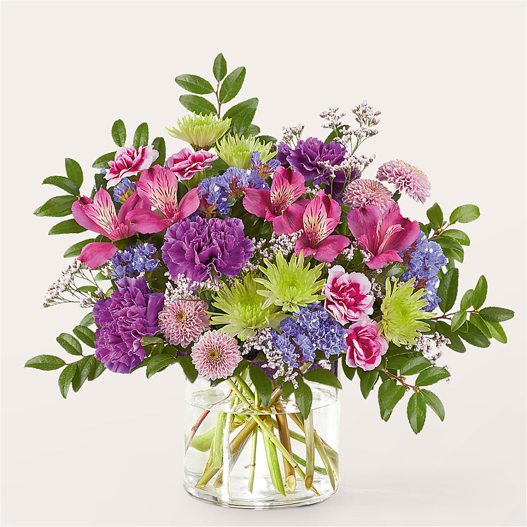 Glass Half Full Bouquet – THE LADYBUG FLORAL & GIFTS, Berlin WI