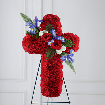 Faithful Hero Floral Cross – THE LADYBUG FLORAL & GIFTS, Berlin WI