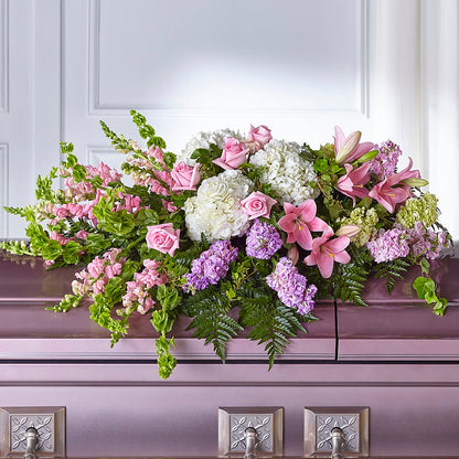 Life's Gratitude Casket Spray – THE LADYBUG FLORAL & GIFTS, Berlin WI