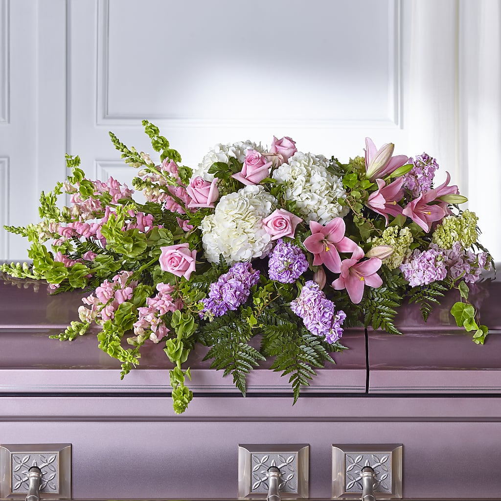 Life's Gratitude Casket Spray – THE LADYBUG FLORAL & GIFTS, Berlin WI