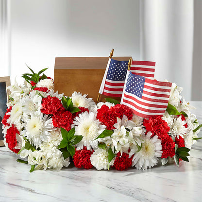 Spirit of Patriotism Cremation Adornment – THE LADYBUG FLORAL & GIFTS, Berlin WI