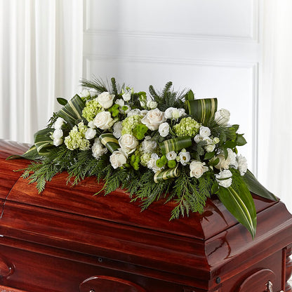 Hopeful Gesture Casket Spray – THE LADYBUG FLORAL & GIFTS, Berlin WI
