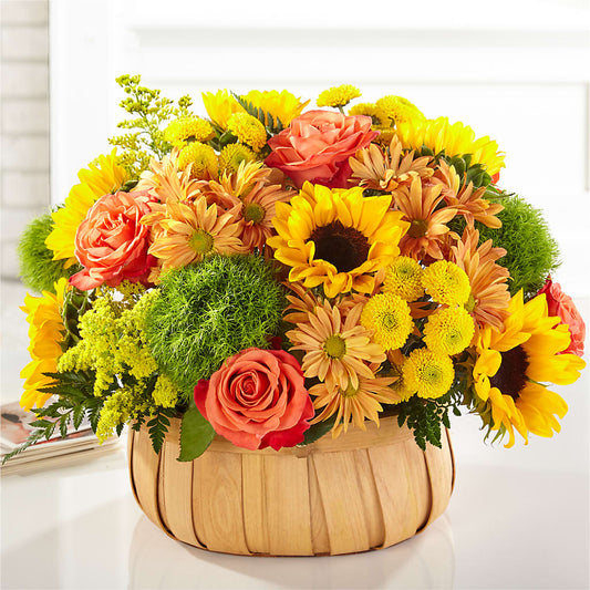 Harvest Sunflower Basket – THE LADYBUG FLORAL & GIFTS, Berlin WI