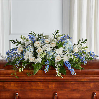 Timeless Essence Casket Spray – THE LADYBUG FLORAL & GIFTS, Berlin WI