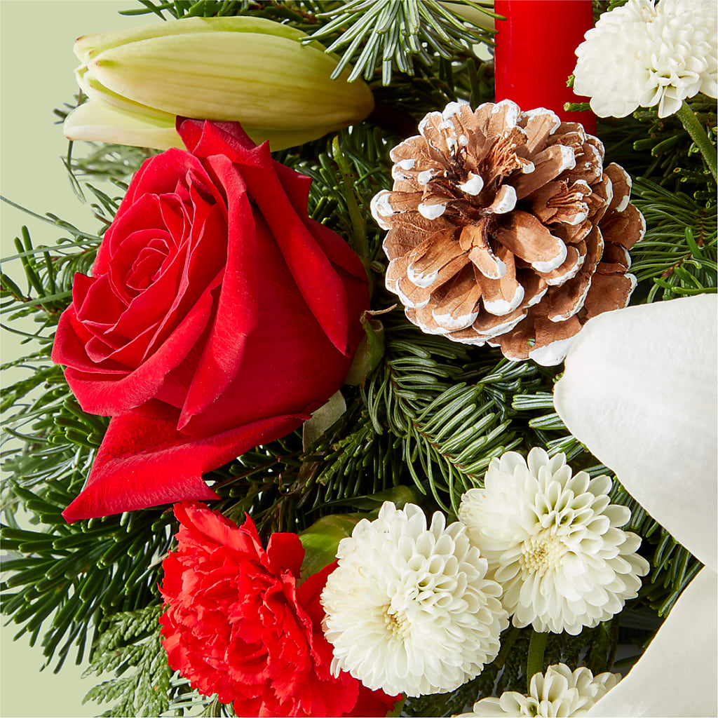 Seasonal Festivities Centerpiece – THE LADYBUG FLORAL & GIFTS, Berlin WI