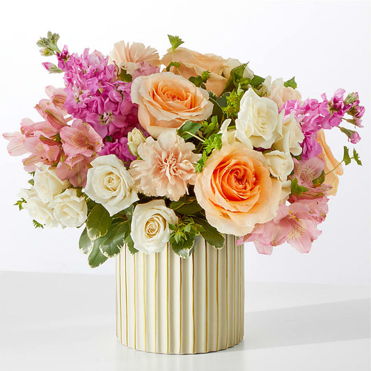 Paradise Bouquet with Ivory Vase – THE LADYBUG FLORAL & GIFTS, Berlin WI