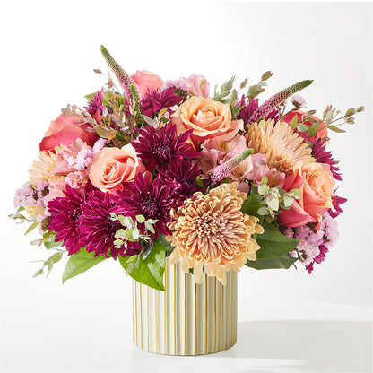Berry Cobbler Bouquet with Ivory Vase – THE LADYBUG FLORAL & GIFTS, Berlin WI