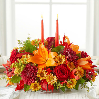 Autumn's Embrace Centerpiece – THE LADYBUG FLORAL & GIFTS, Berlin WI