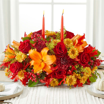 Autumn's Embrace Centerpiece – THE LADYBUG FLORAL & GIFTS, Berlin WI
