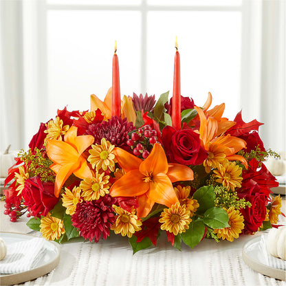 Autumn's Embrace Centerpiece – THE LADYBUG FLORAL & GIFTS, Berlin WI
