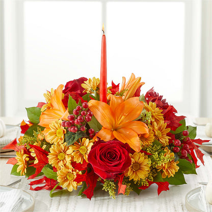 Autumn's Embrace Centerpiece – THE LADYBUG FLORAL & GIFTS, Berlin WI