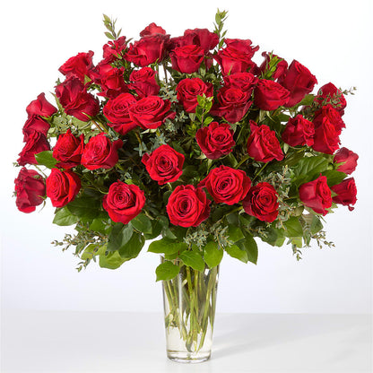 Forever Yours Fifty Stem Red Rose Bouquet – THE LADYBUG FLORAL & GIFTS, Berlin WI