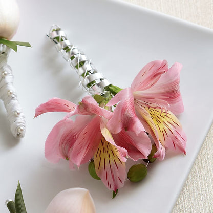 Pink Peruvian Lily Boutonniere – THE LADYBUG FLORAL & GIFTS, Berlin WI