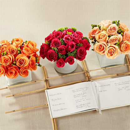 Dawn Rose Centerpiece – THE LADYBUG FLORAL & GIFTS, Berlin WI